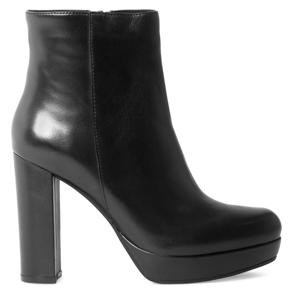 Steve Madden Nancie Dress Boot Black Leather size 7.5